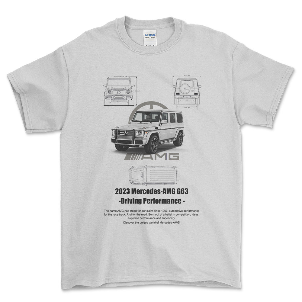 Mercedes G63 AMG - Unisex T-Shirt , Bomuld-Beklædning-Mercedes-Hvid-S-Forside-Garage Culture Shop- garage - man cave - merchandise