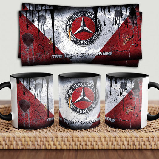 Mercedes "To Toner" Vintage Keramisk Krus-Krus-Mercedes-Garage Culture Shop- garage - man cave - merchandise
