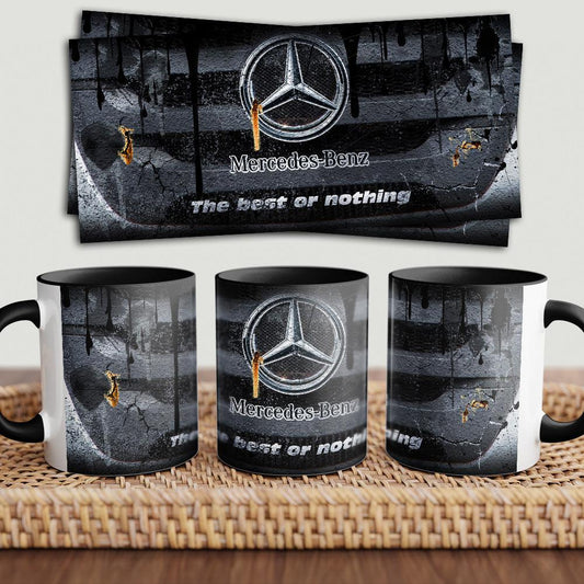 Mercedes "To Toner" Vintage Keramisk Krus-Krus-Mercedes-Garage Culture Shop- garage - man cave - merchandise