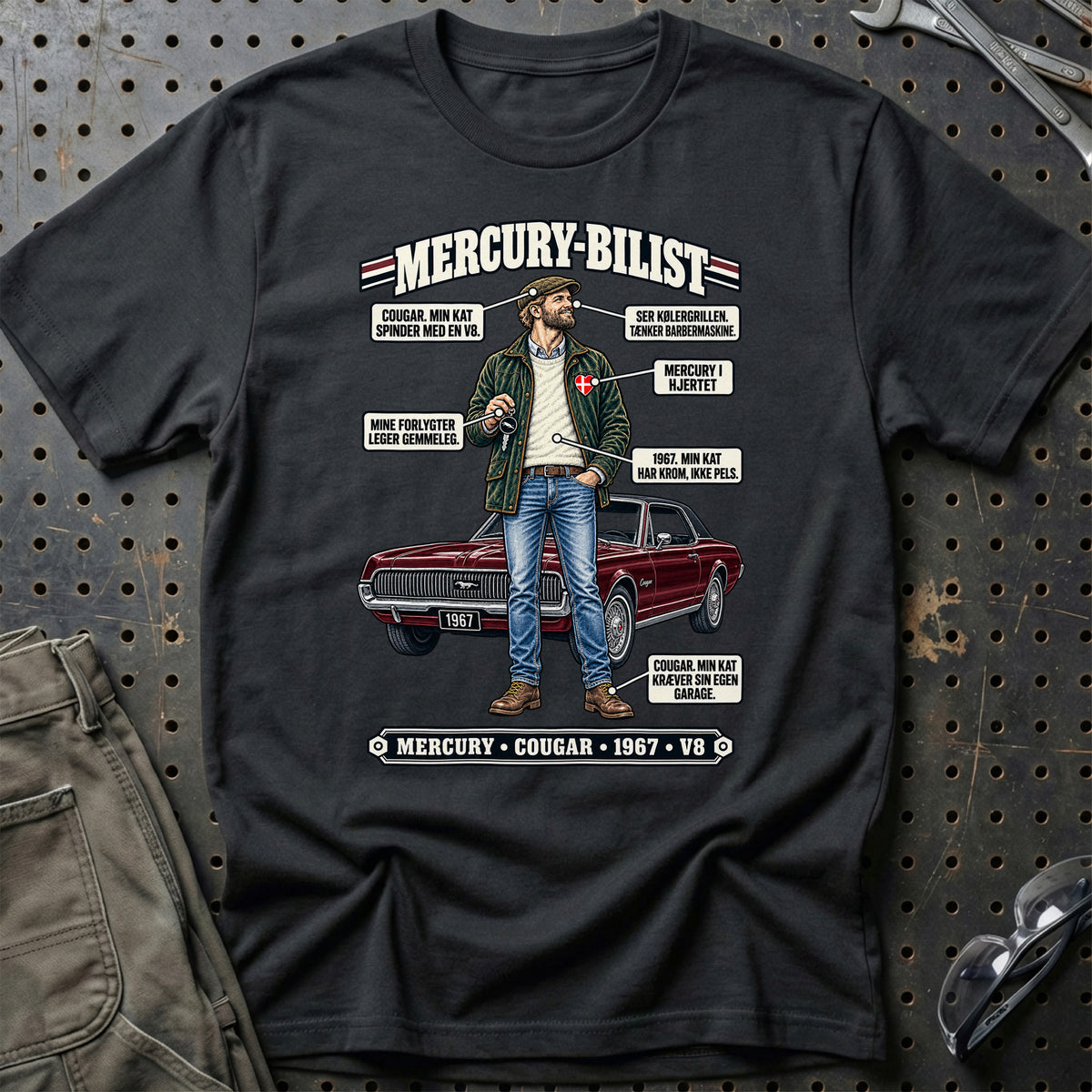 
Mercury-Bilist T-Shirt – Sort