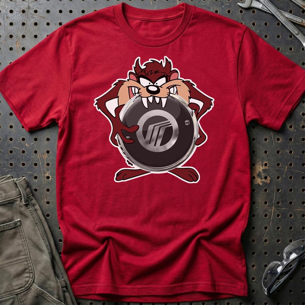 Mercury TAZ T-Shirt-Beklædning-Mercury-Rød-S-Garage Culture Shop- garage - man cave - merchandise