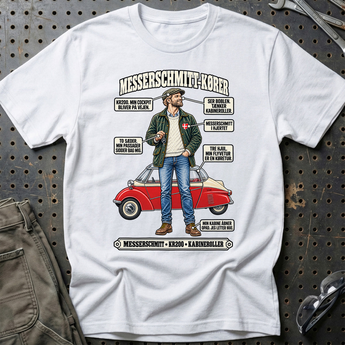 
Messerschmitt-Bilist T-Shirt – Hvid