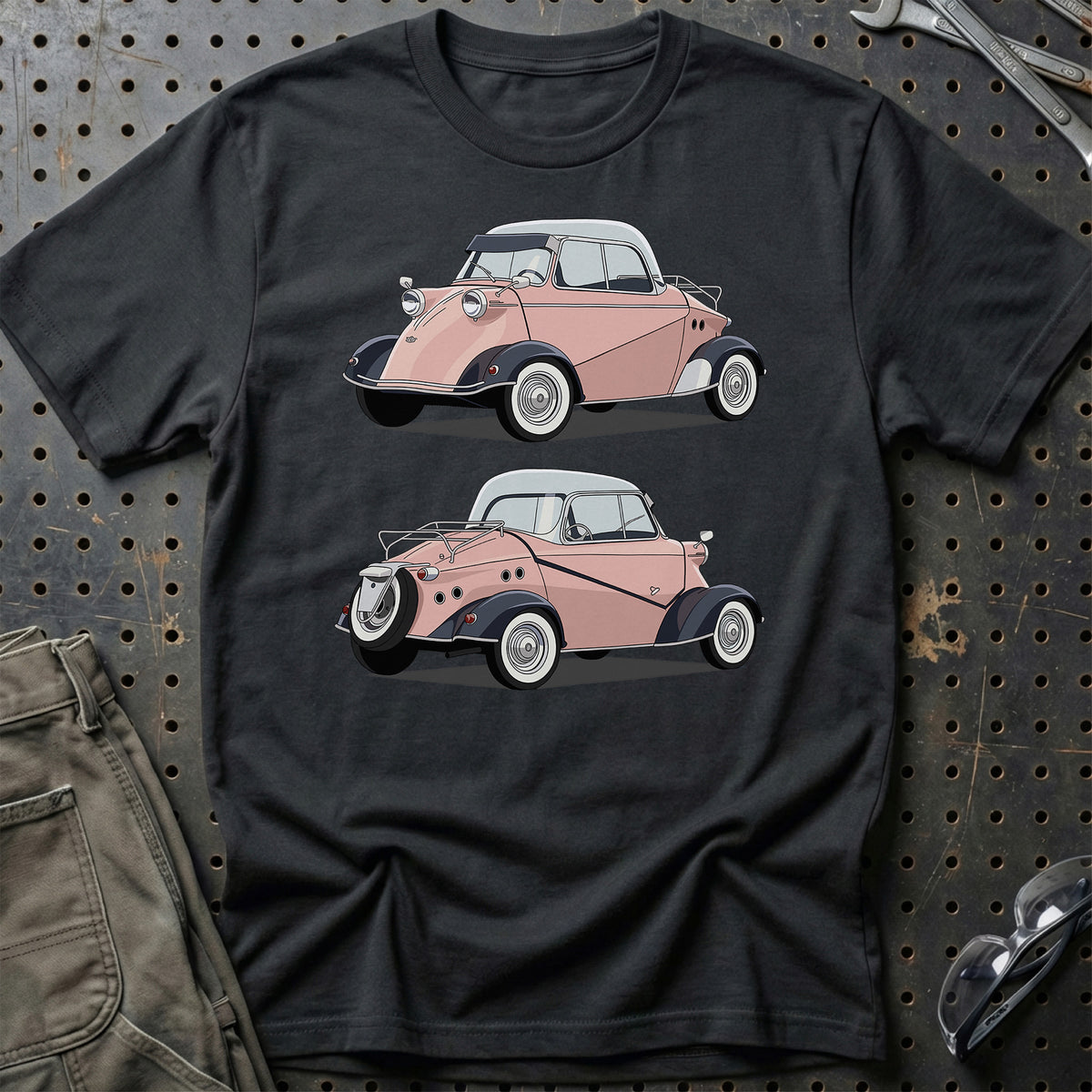 
Messerschmitt KR200 Unisex T-Shirt – Sort – print foran