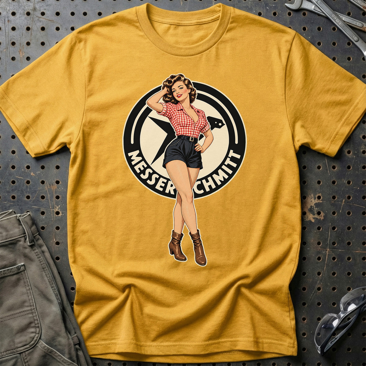 
Produktbillede af Messerschmitt Retro Pinup T-Shirt