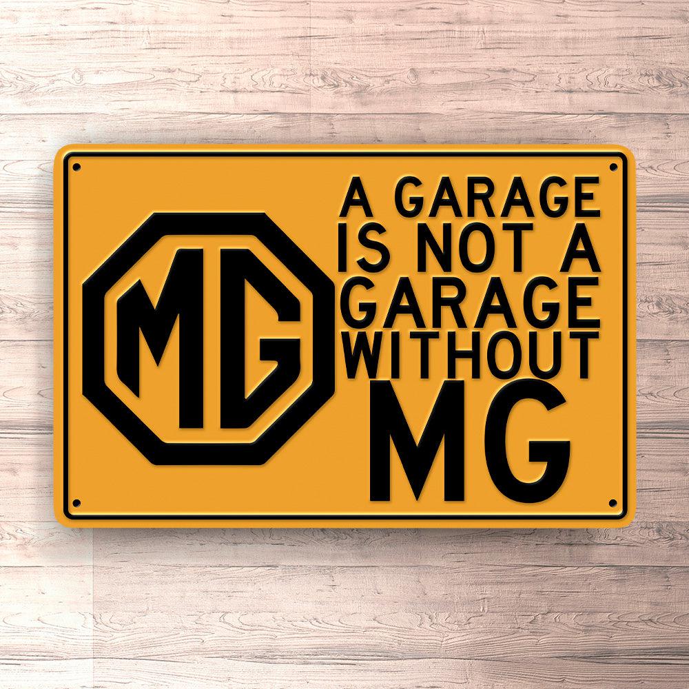 Mg A Garage Is Not A Garage Without Mg Skilte, Musemåtte, Dørmåtte-Skilte-MG-Garage Culture Shop- garage - man cave - merchandise