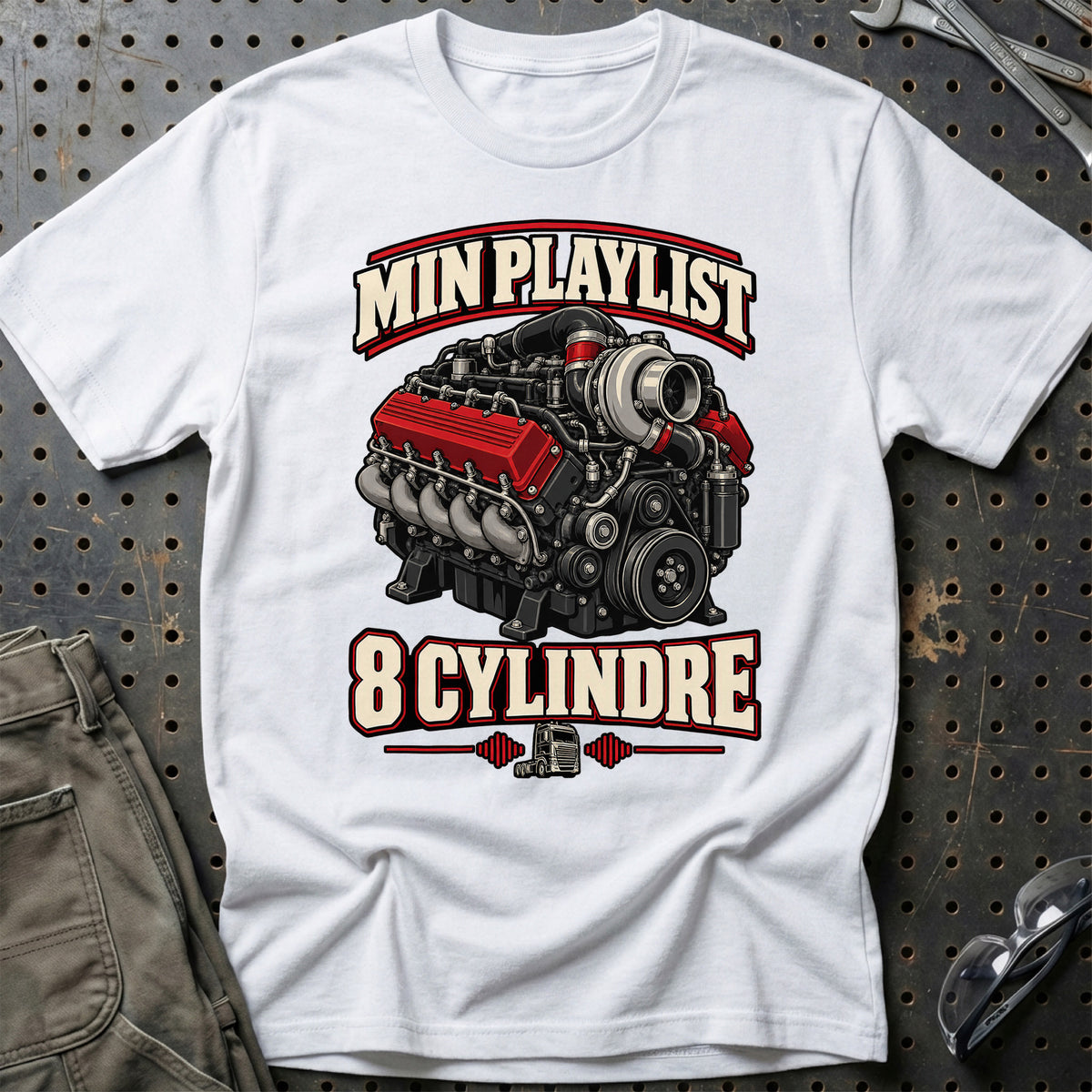 
Produktbillede af Min Playlist – 8 Cylindre T-Shirt