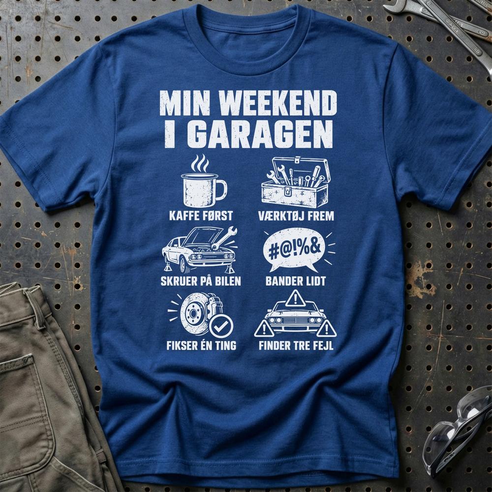 
Produktbillede af Min Weekend I Garagen T-Shirt
