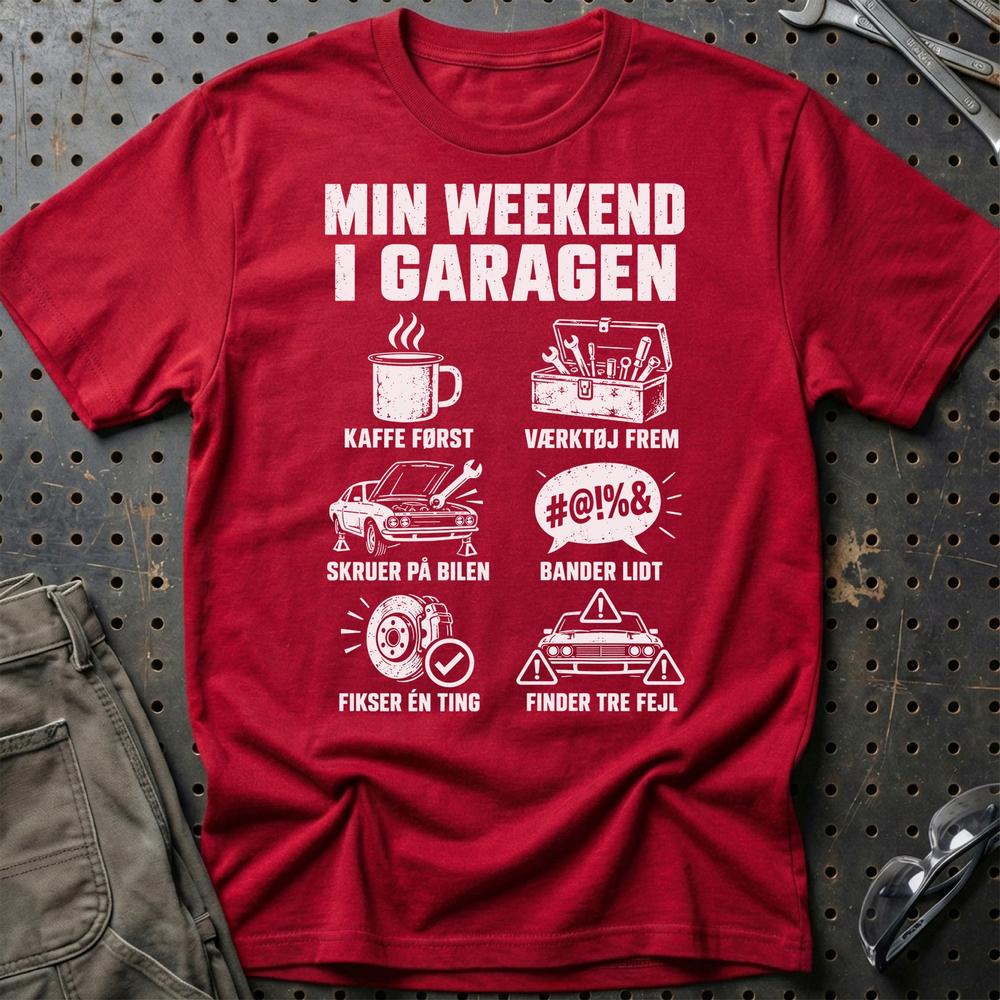 
Produktbillede af Min Weekend I Garagen T-Shirt