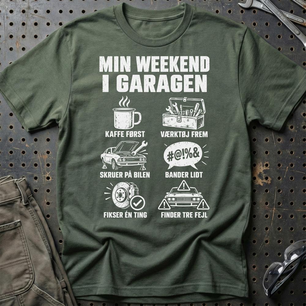
Produktbillede af Min Weekend I Garagen T-Shirt