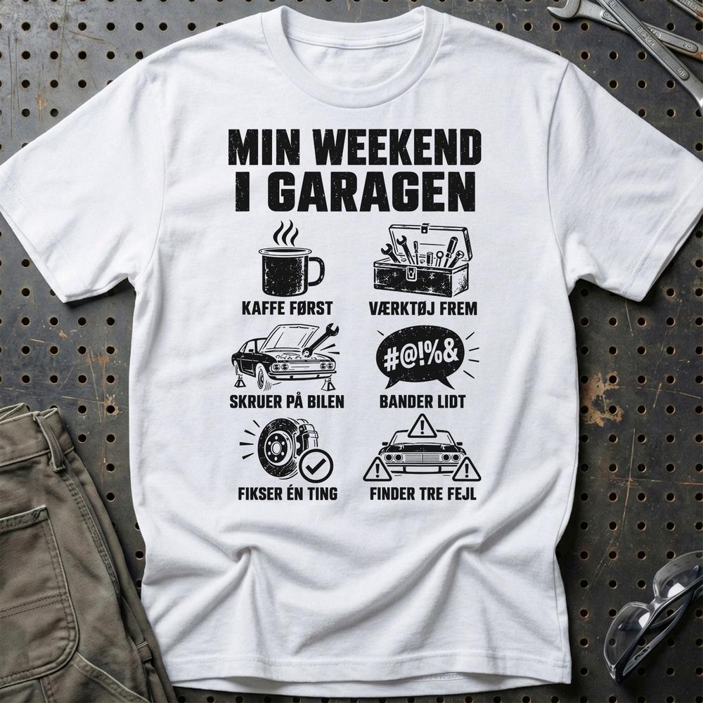 
Produktbillede af Min Weekend I Garagen T-Shirt