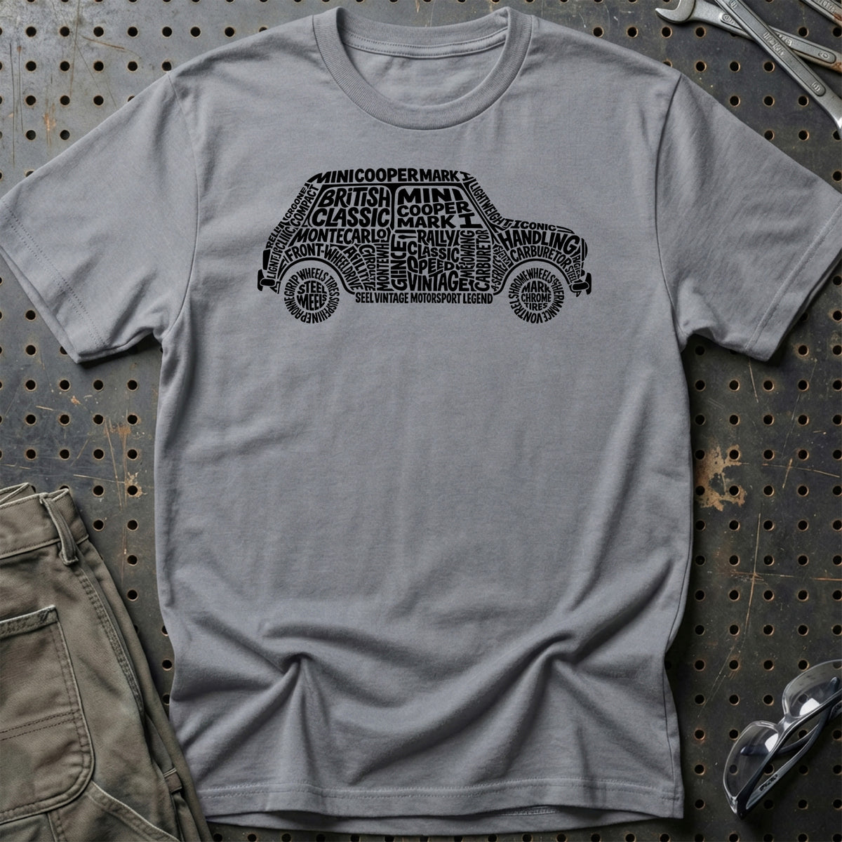 
Mini Cooper Old School Typography T-Shirt – Grå Sport