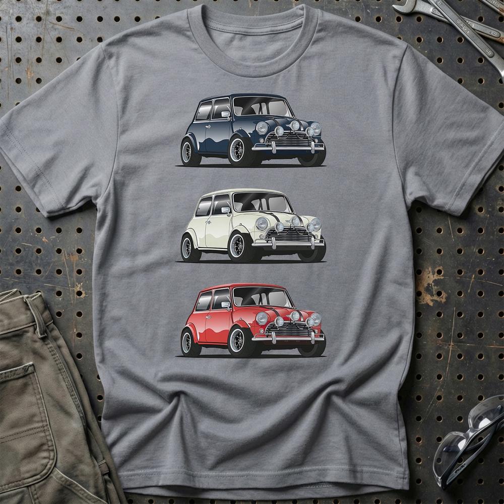 Mini Cooper T-Shirt-Beklædning-Mini-Grå Sport-S-Garage Culture Shop- garage - man cave - merchandise