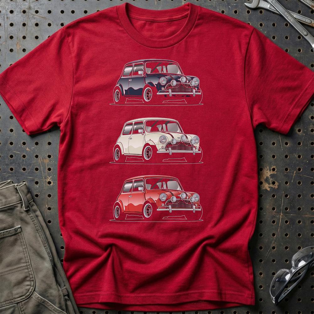 Mini Cooper T-Shirt-Beklædning-Mini-Rød-S-Garage Culture Shop- garage - man cave - merchandise
