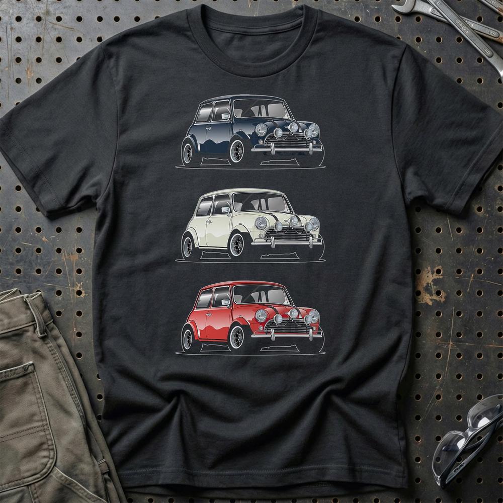 Mini Cooper T-Shirt-Beklædning-Mini-Sort-S-Garage Culture Shop- garage - man cave - merchandise