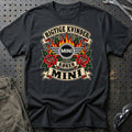Mini Rigtige Kvinder Kører – Roser og Flammer T-Shirt – Sort