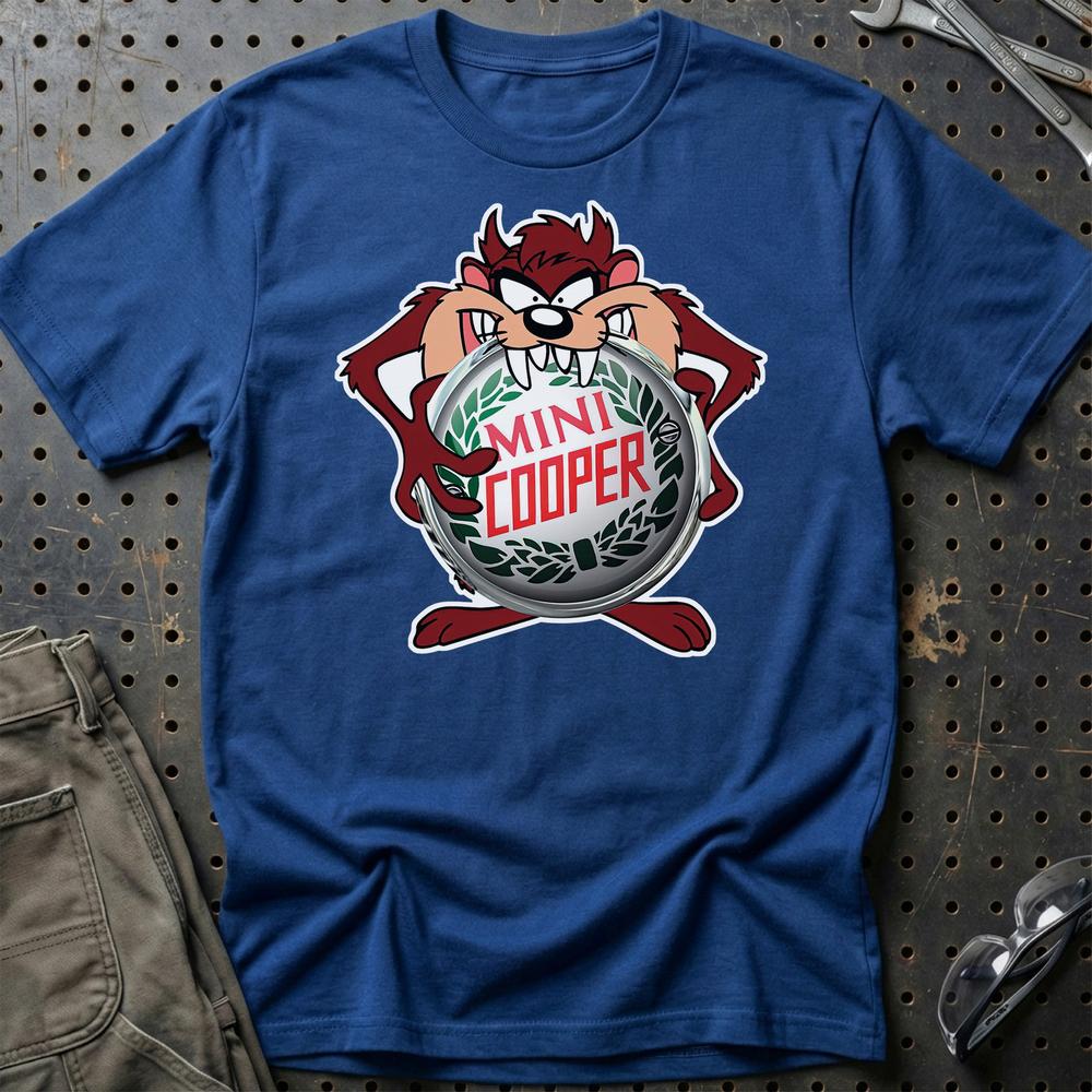 Mini TAZ T-Shirt-Beklædning-Mini-Blå Royal-S-Garage Culture Shop- garage - man cave - merchandise