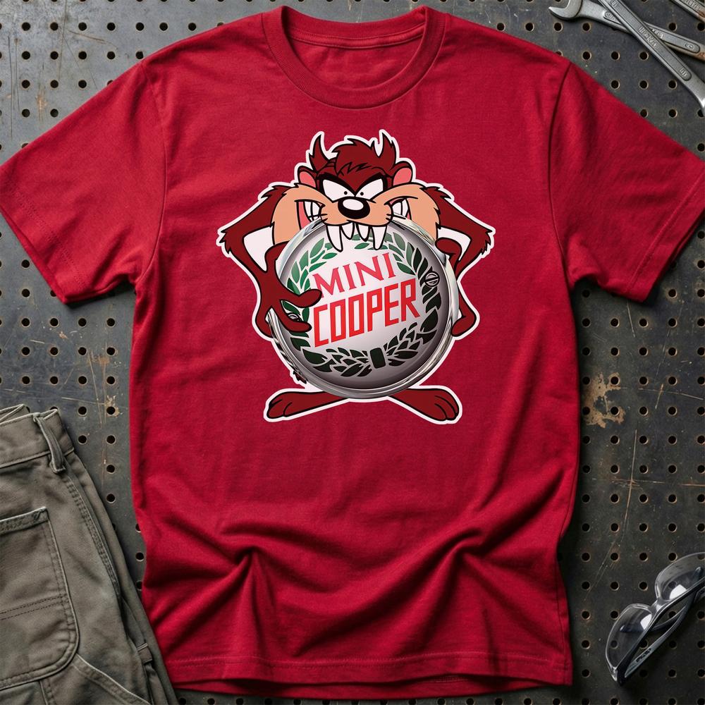 Mini TAZ T-Shirt-Beklædning-Mini-Rød-S-Garage Culture Shop- garage - man cave - merchandise
