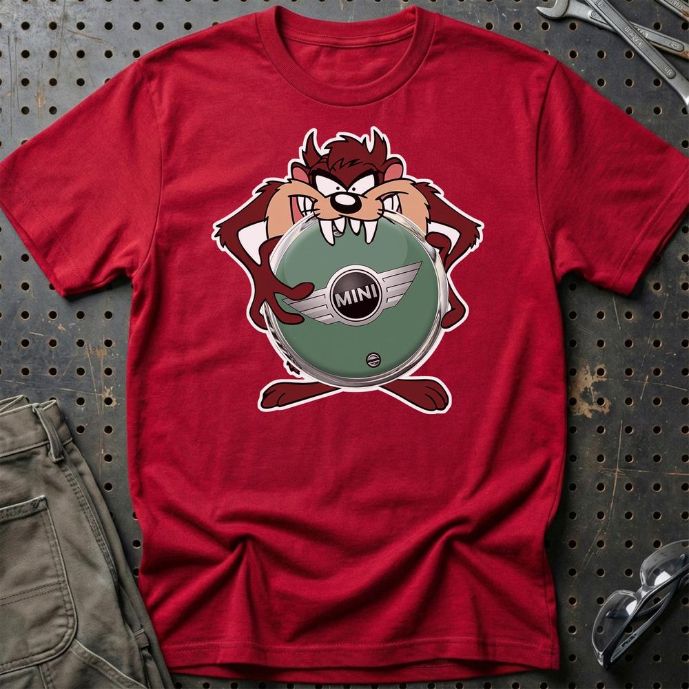 Mini TAZ T-Shirt-Beklædning-Mini-Rød-S-Garage Culture Shop- garage - man cave - merchandise