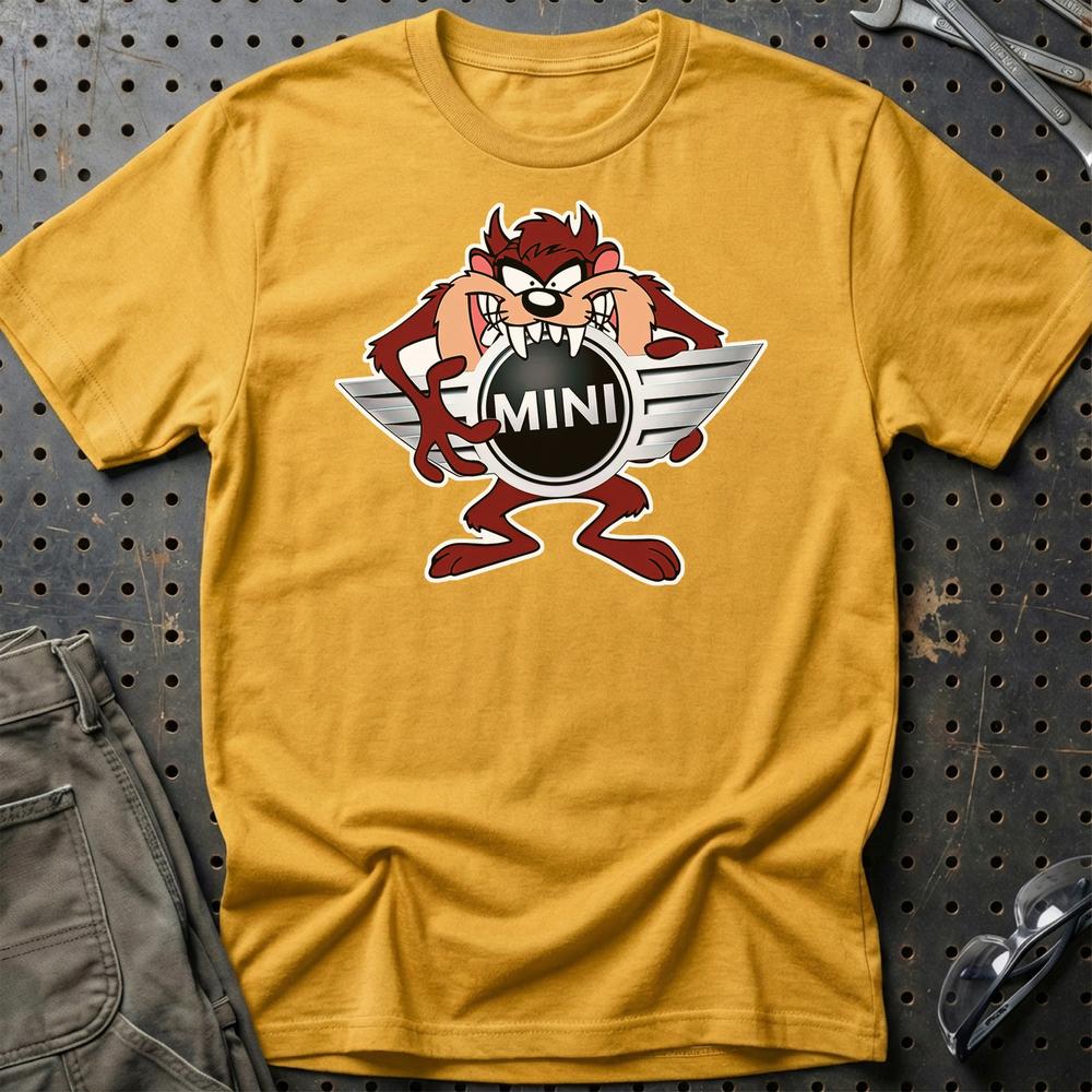 Mini TAZ T-Shirt-Beklædning-Mini-Guld-S-Garage Culture Shop- garage - man cave - merchandise