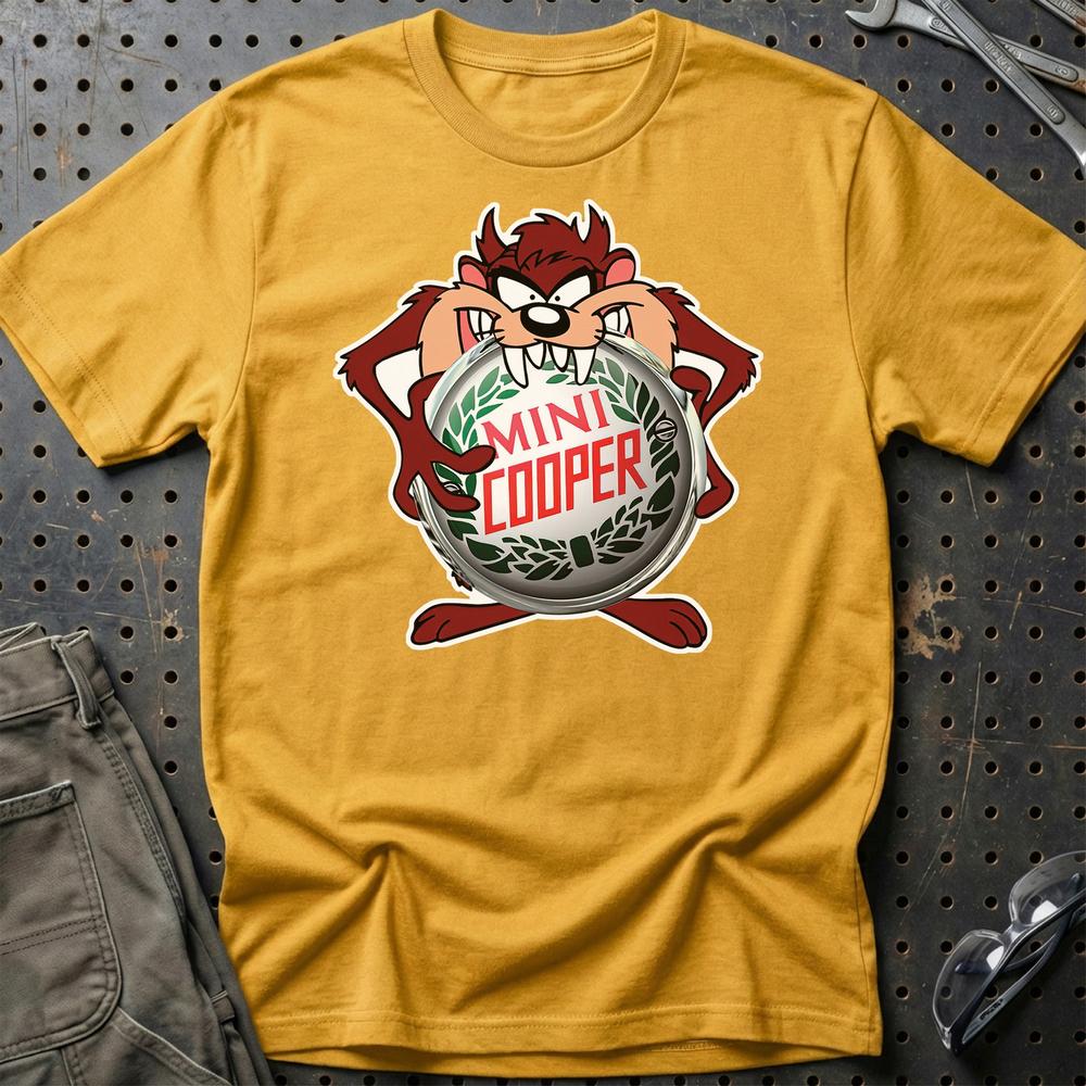Mini TAZ T-Shirt-Beklædning-Mini-Guld-S-Garage Culture Shop- garage - man cave - merchandise