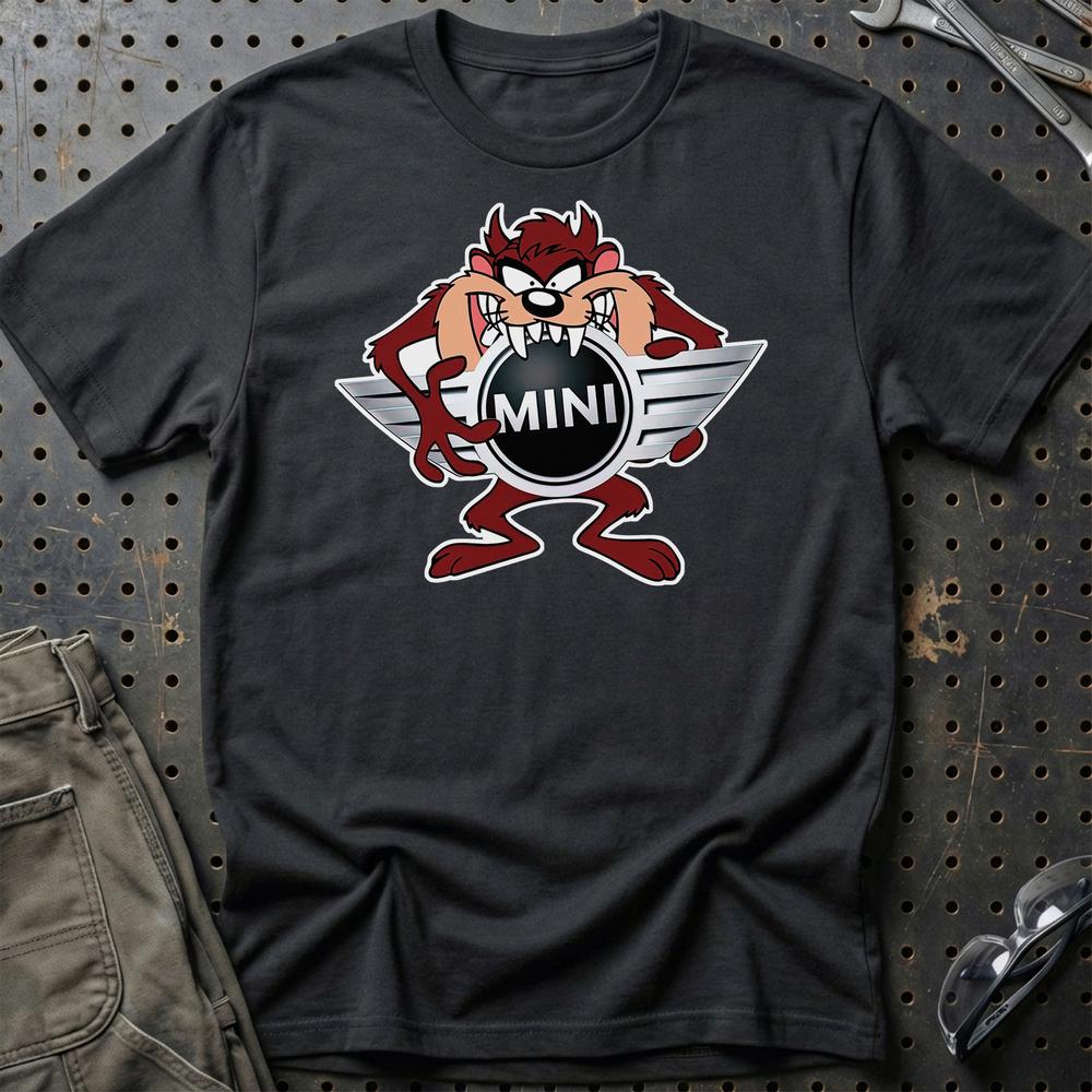 Mini TAZ T-Shirt-Beklædning-Mini-Sort-S-Garage Culture Shop- garage - man cave - merchandise