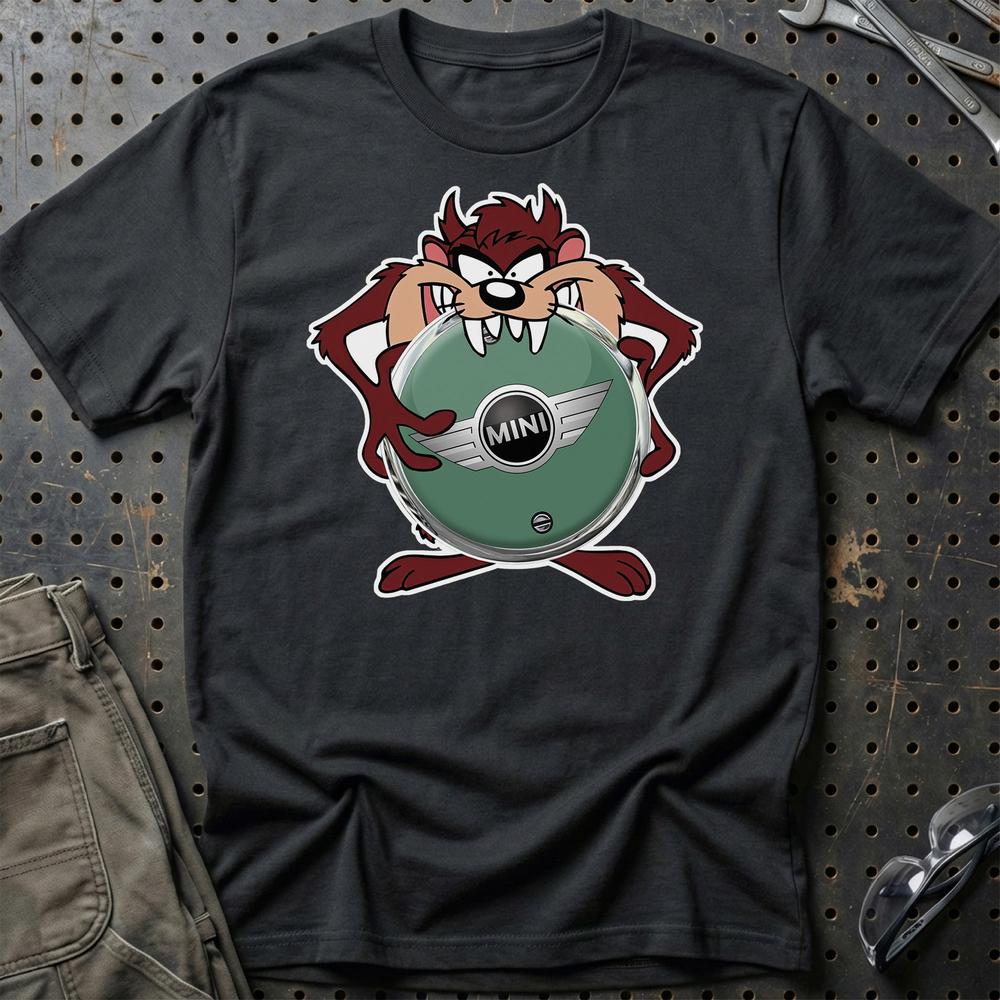 Mini TAZ T-Shirt-Beklædning-Mini-Sort-S-Garage Culture Shop- garage - man cave - merchandise