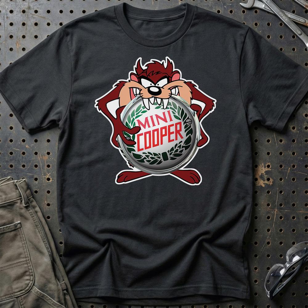 Mini TAZ T-Shirt-Beklædning-Mini-Sort-S-Garage Culture Shop- garage - man cave - merchandise
