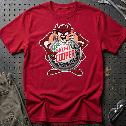 Mini TAZ Unisex T-Shirt , Bomuld-Beklædning-Mini-Rød-S-Garage Culture Shop- garage - man cave - merchandise