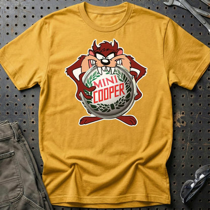 Mini TAZ Unisex T-Shirt , Bomuld-Beklædning-Mini-Guld-S-Garage Culture Shop- garage - man cave - merchandise