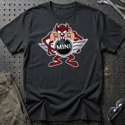 Mini TAZ Unisex T-Shirt , Bomuld-Beklædning-Mini-Sort-S-Garage Culture Shop- garage - man cave - merchandise