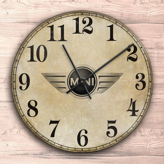 Mini Vægur Rundt-Clock-Mini-Garage Culture Shop- garage - man cave - merchandise