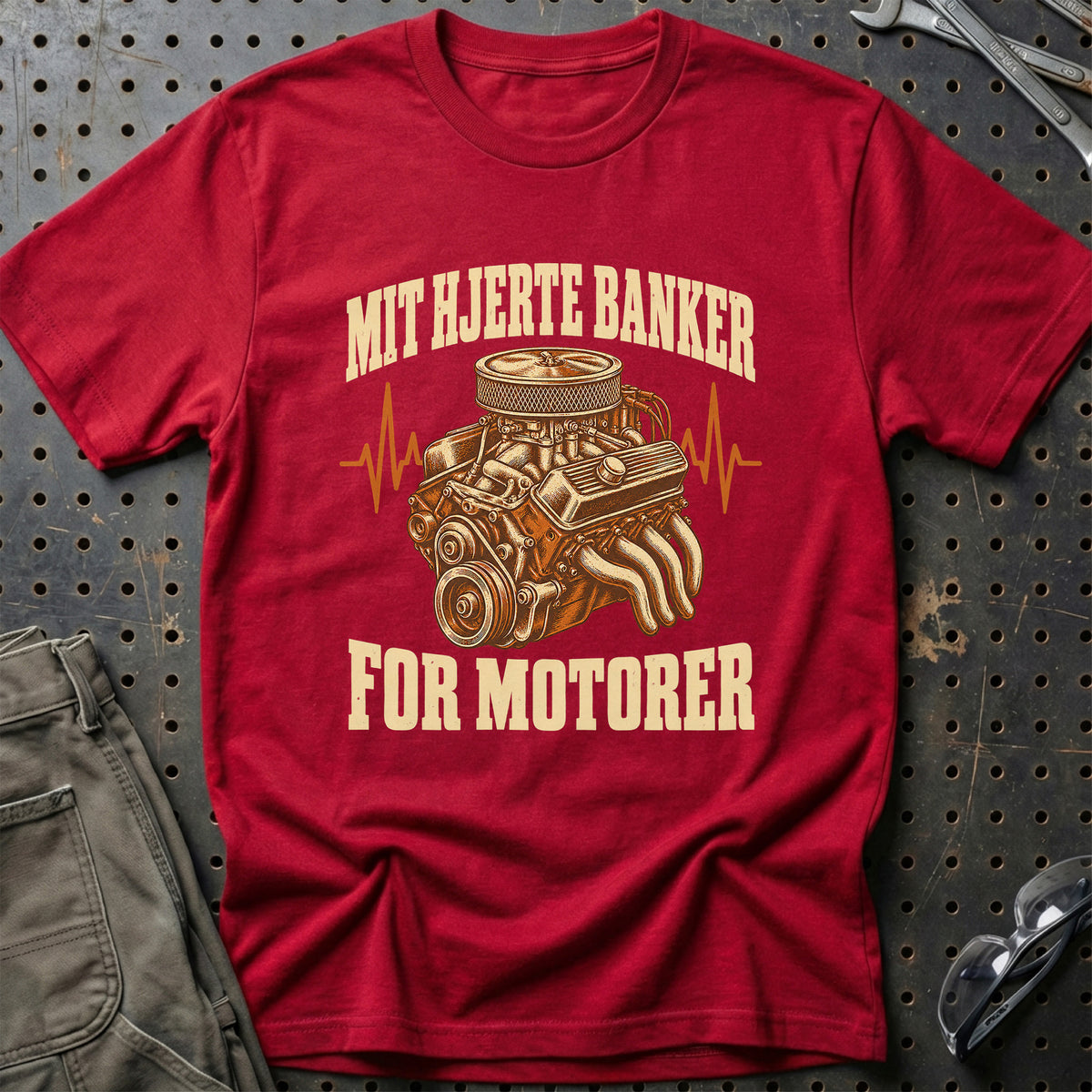 
Produktbillede af Mit hjerte banker for motorer T-Shirt