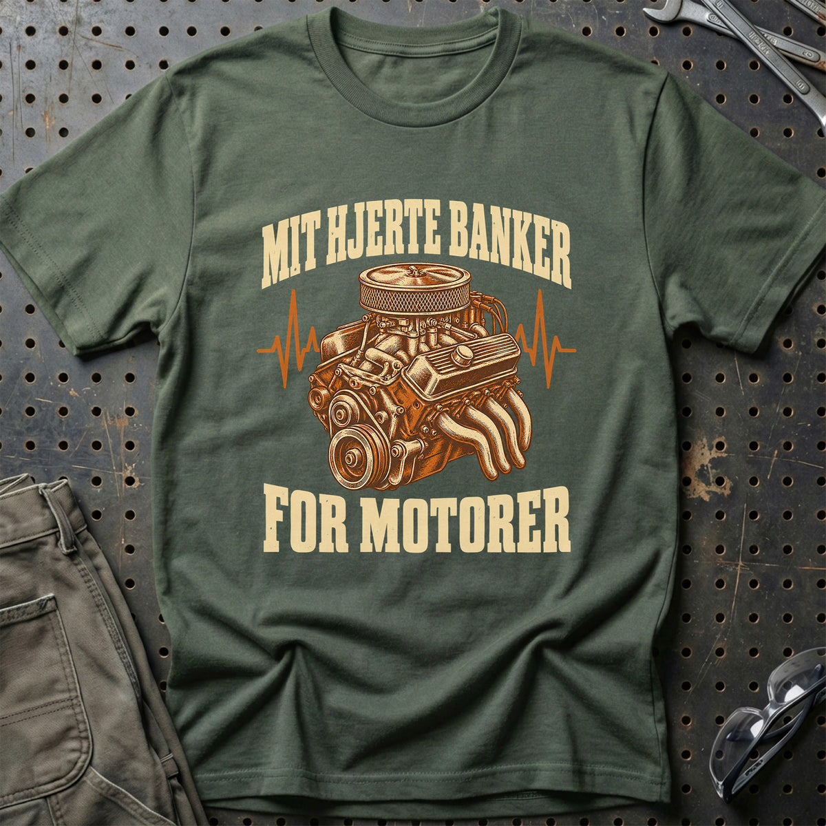 
Produktbillede af Mit hjerte banker for motorer T-Shirt