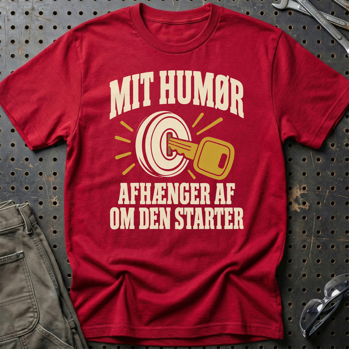 
Produktbillede af Mit humør afhænger af om den starter T-Shirt