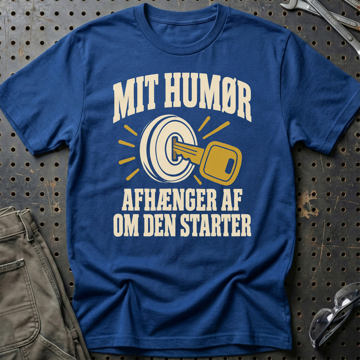 
Produktbillede af Mit humør afhænger af om den starter T-Shirt