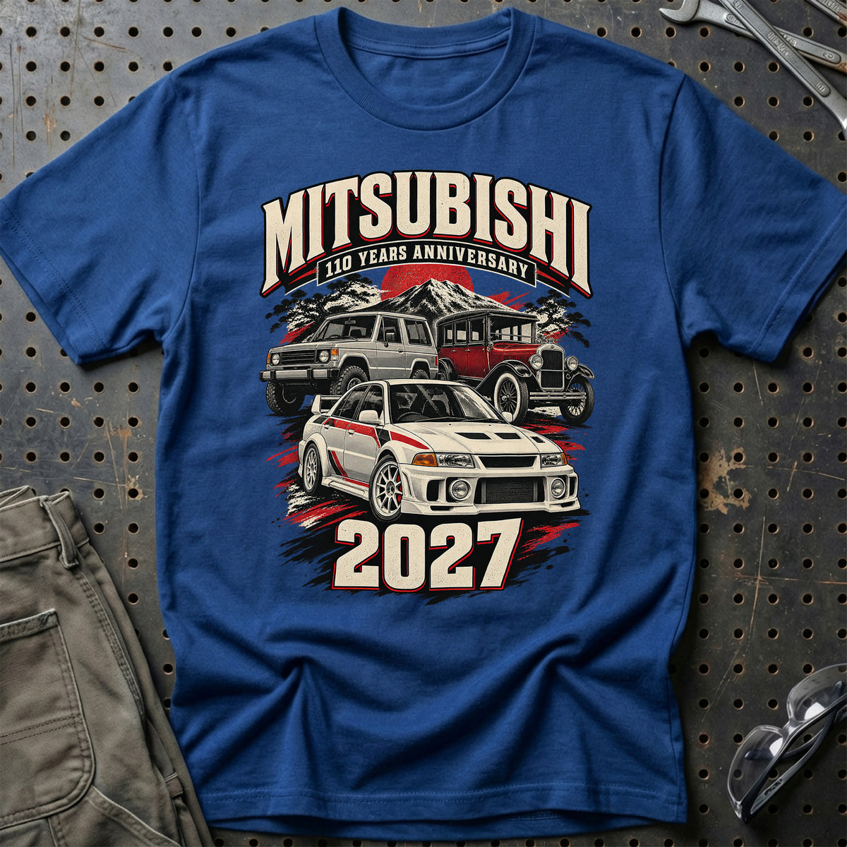 
Mitsubishi – 110 Years Anniversary 2027 T-Shirt – Blå Royal