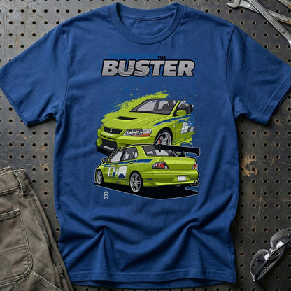 Mitsubishi Eclipse Fast And Furios Cars - One Line Style Unisex T-Shirt-Beklædning-Mitsubishi-Blå Royal-S-Garage Culture Shop- garage - man cave - merchandise
