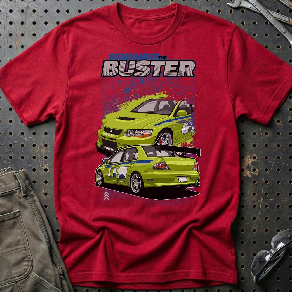 Mitsubishi Eclipse Fast And Furios Cars - One Line Style Unisex T-Shirt-Beklædning-Mitsubishi-Rød-S-Garage Culture Shop- garage - man cave - merchandise