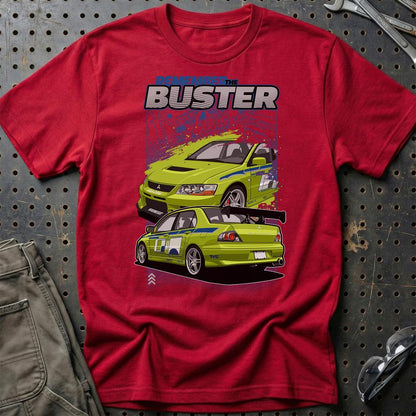 Mitsubishi Eclipse Fast And Furios Cars - One Line Style Unisex T-Shirt-Beklædning-Mitsubishi-Rød-S-Garage Culture Shop- garage - man cave - merchandise