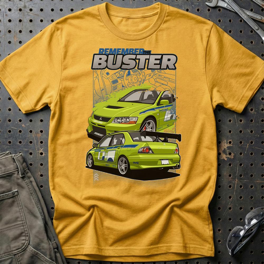 Mitsubishi Eclipse Fast And Furios Cars - One Line Style Unisex T-Shirt-Beklædning-Mitsubishi-Guld-S-Garage Culture Shop- garage - man cave - merchandise