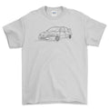 
Produktbillede af Mitsubishi Lancer Evolution IX - One Line Style T-Shirt