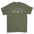
Produktbillede af Mitsubishi Lancer Evolution IX - One Line Style T-Shirt