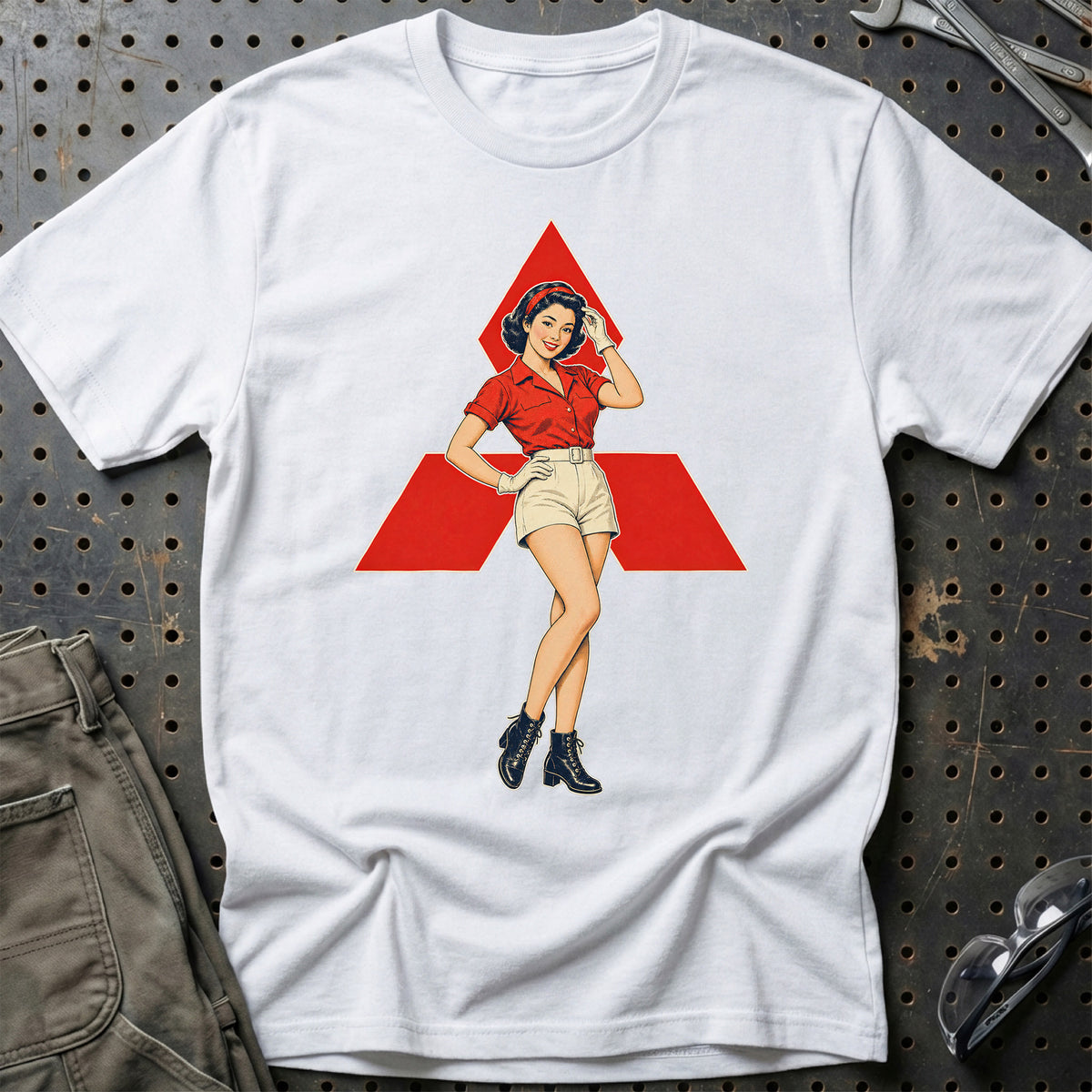 
Produktbillede af Mitsubishi Retro Pinup T-Shirt