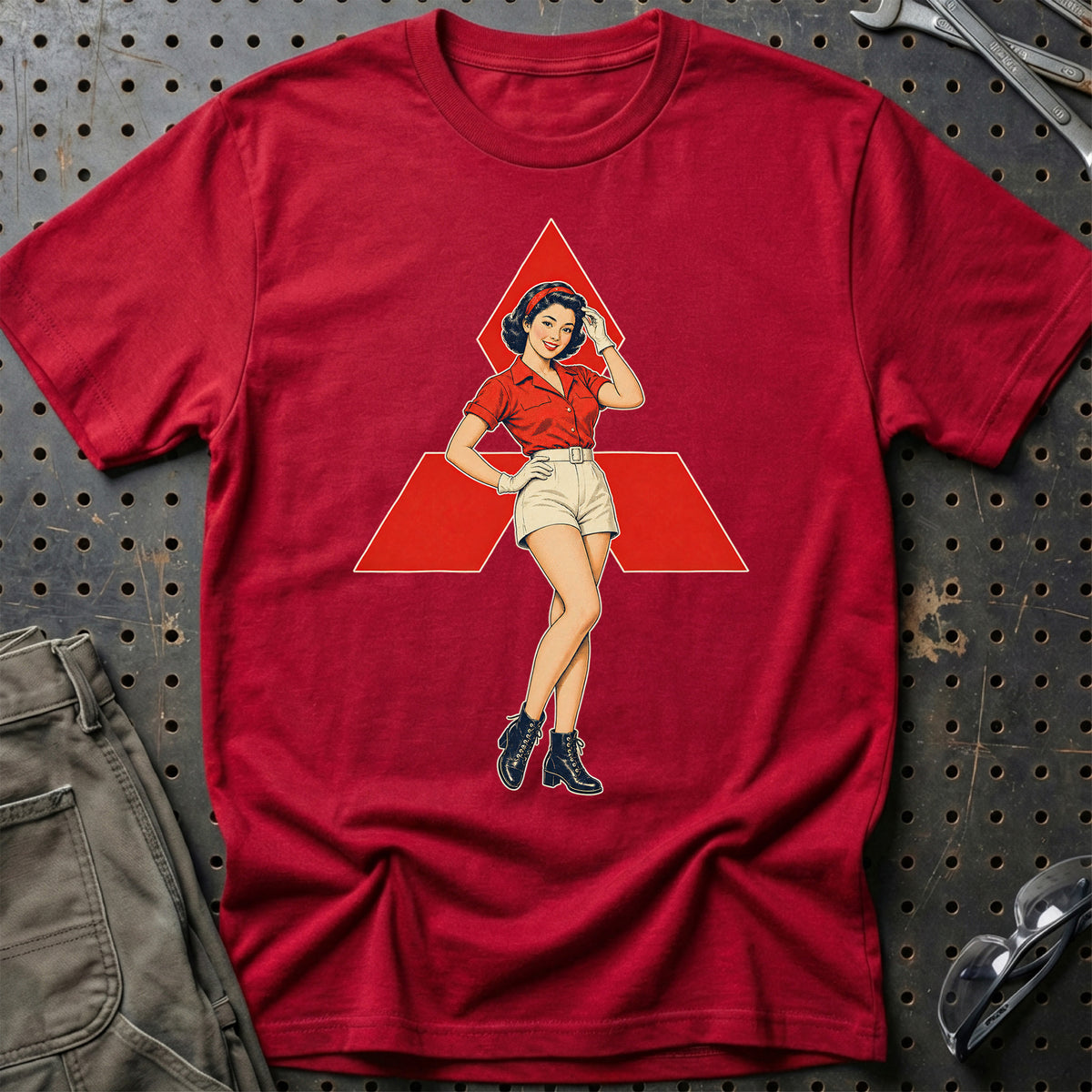 
Produktbillede af Mitsubishi Retro Pinup T-Shirt