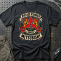 Mitsubishi Rigtige Kvinder Kører – Roser og Flammer T-Shirt – Sort