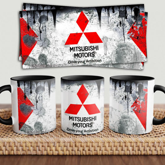 Mitsubishi "To Toner" Vintage Keramisk Krus-Krus-Mitsubishi-Garage Culture Shop- garage - man cave - merchandise