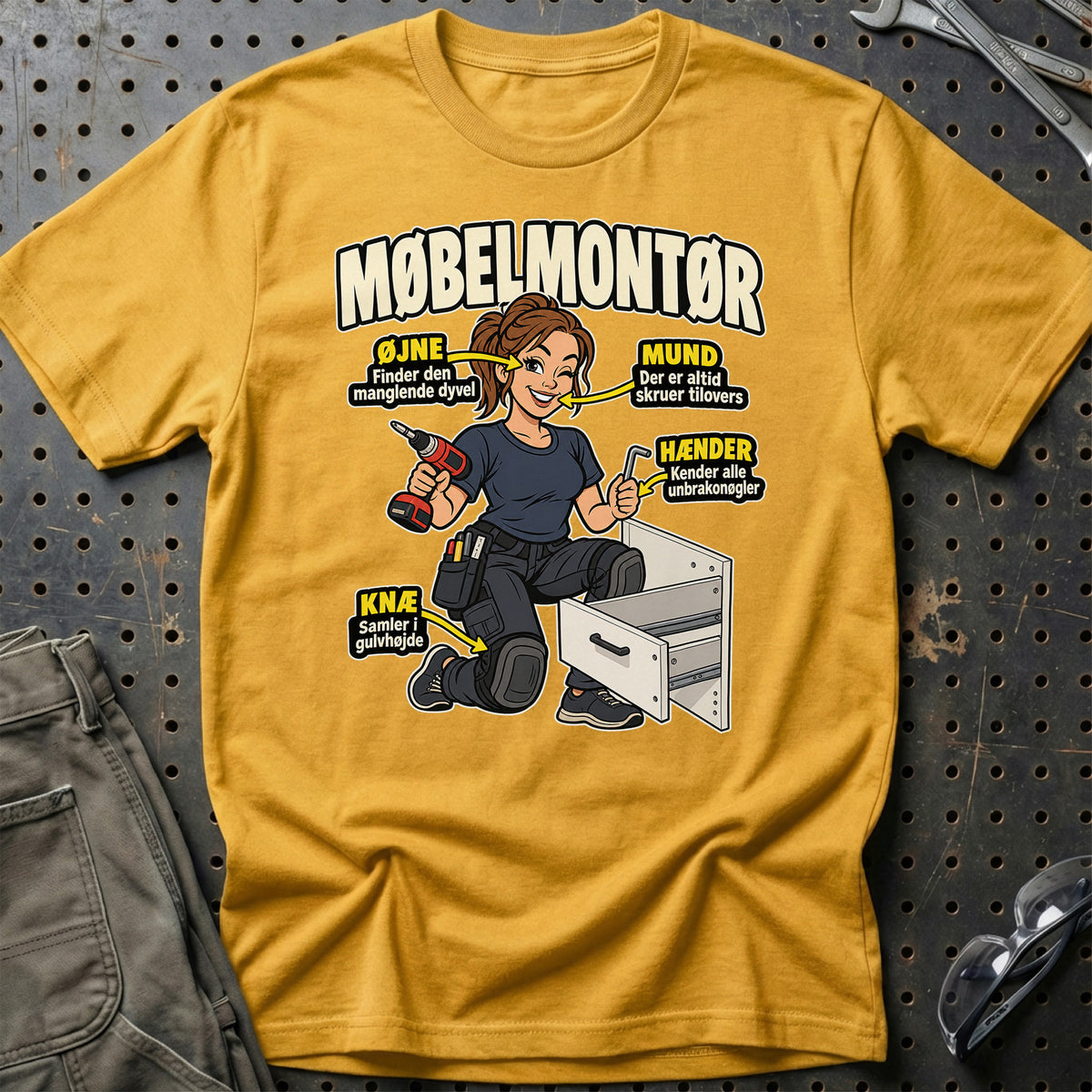 
Produktbillede af Møbelmontør – Anatomi T-Shirt