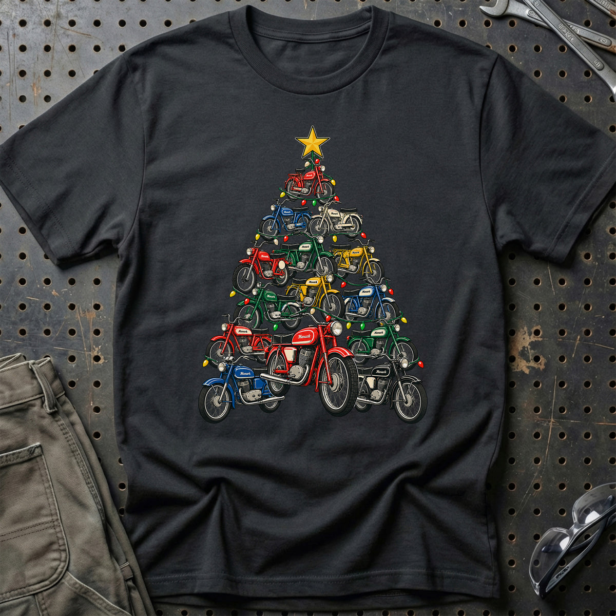 
Monark Juletræ Christmas Tree Unisex T-Shirt – Sort – print foran