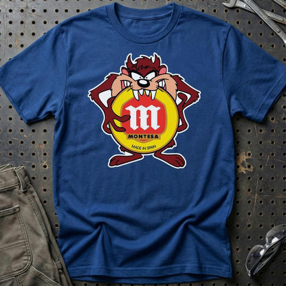 Montesa TAZ Unisex T-Shirt , Bomuld-Beklædning-Montesa-Blå Royal-S-Garage Culture Shop- garage - man cave - merchandise