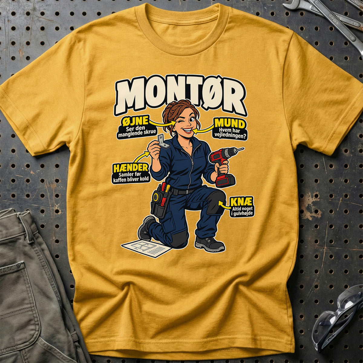 
Produktbillede af Montør – Anatomi T-Shirt